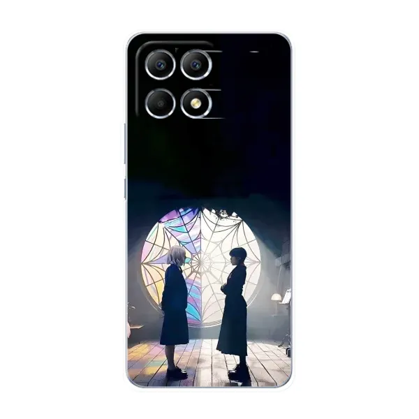 Чехол с рисунком «Уэнсдей и Энди» для Xiaomi POCO F6 Чехол с рисунком «Уэнсдей и Энди» для Xiaomi POCO F6