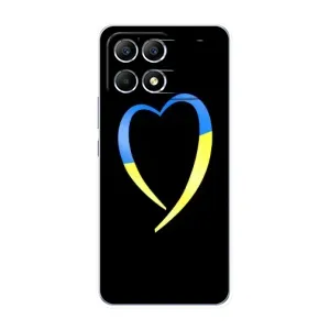 Силиконовый Чехол на Xiaomi POCO F6 (Я-Украина) (Украинское сердце)