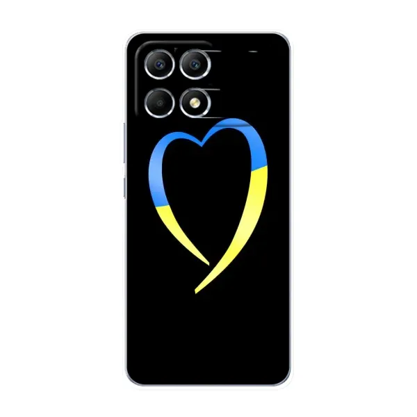 Чехол с рисунком «Украинское сердце» для Xiaomi POCO F6 Чехол с рисунком «Украинское сердце» для Xiaomi POCO F6