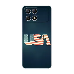 Чехол Флаг USA для Xiaomi POCO F6