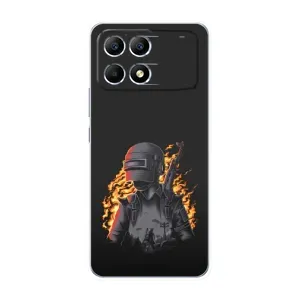 Чохол з картинкою "Герой Pubg" на Xiaomi POCO F6 (В полум'ї)