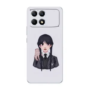 Чехлы с принтом Уэнсдей на Xiaomi POCO F6 (Вещь Венсдей)