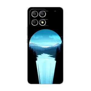 Летний Чехол на Xiaomi POCO F6 (Синий Водопад)