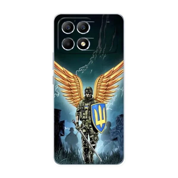 Чехол с рисунком «ЗСУ з крильями» для Xiaomi POCO F6