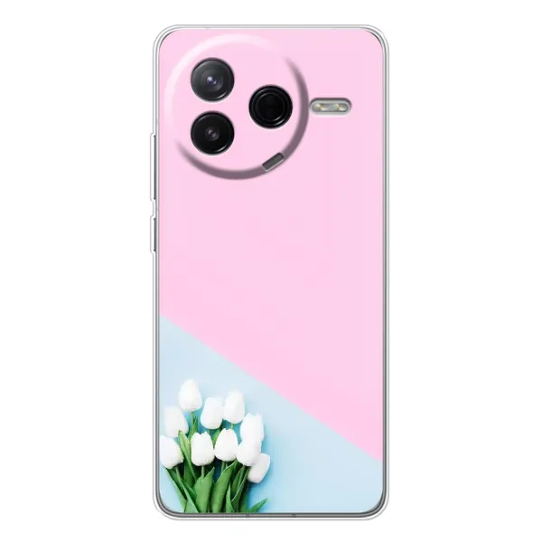 Чехол с рисунком «Белые тюльпаны» для Xiaomi POCO F7 Pro Чехол с рисунком «Белые тюльпаны» для Xiaomi POCO F7 Pro