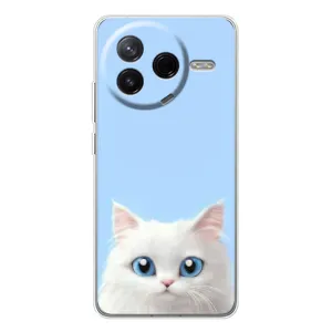Чехол на тематику: Коты для Xiaomi POCO F7 Pro (Белый кот)