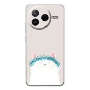Чехол на тематику: Коты для Xiaomi POCO F7 Pro (Белый котик)