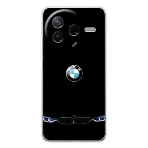 Силіконовий бампер з картинкою машини на Xiaomi POCO F7 Pro (Чорний BMW)