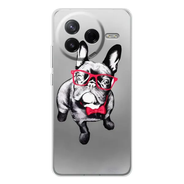 Чехол с рисунком «Бульдог в очках» для Xiaomi POCO F7 Pro Чехол с рисунком «Бульдог в очках» для Xiaomi POCO F7 Pro