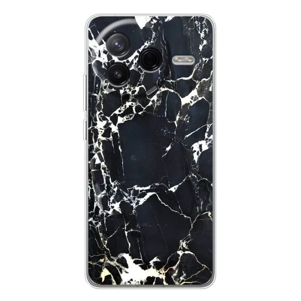 Чехол с рисунком «Чёрный мрамор» для Xiaomi POCO F7 Pro Чехол с рисунком «Чёрный мрамор» для Xiaomi POCO F7 Pro