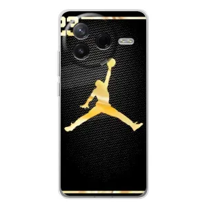 Силіконовый Чохол Nike Air Jordan на Поко Ф7 Про (Джордан 23)