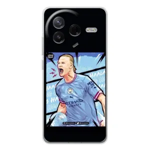 Чехлы с принтом для Xiaomi POCO F7 Pro Футболист (гол Эрлинг Холланд)