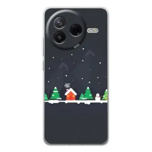 Силіконовий бампер на різдво для Xiaomi POCO F7 Pro (Місто зимове)