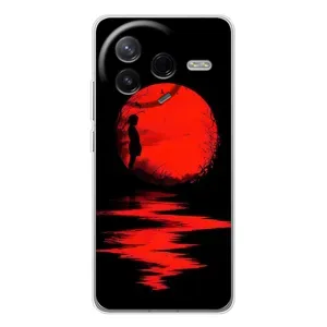 Літній Чохол на Xiaomi POCO F7 Pro (Червоний Захід сонця)