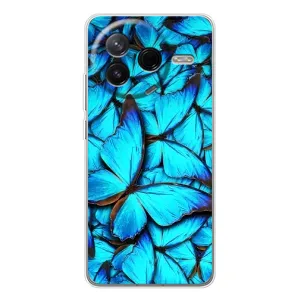 Силиконовый бампер с картинкой животных для Xiaomi POCO F7 Pro (Крылья бабочек)