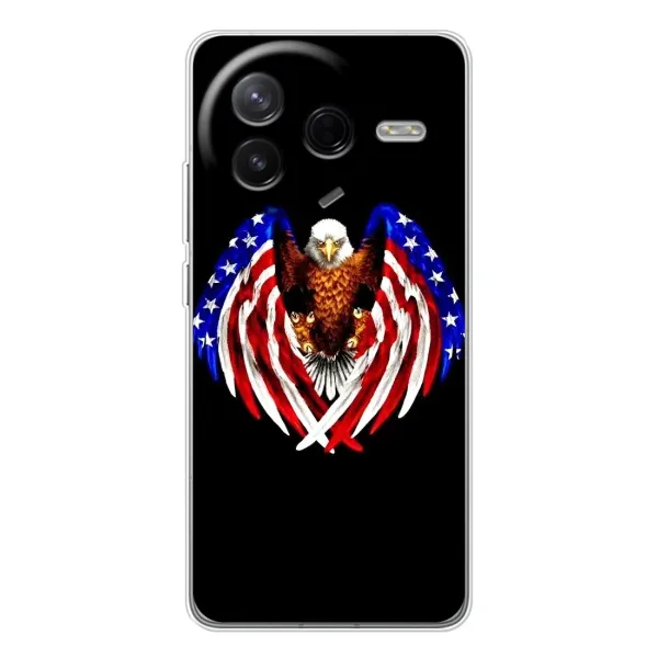 Чехол с рисунком «Крылья США» для Xiaomi POCO F7 Pro Чехол с рисунком «Крылья США» для Xiaomi POCO F7 Pro