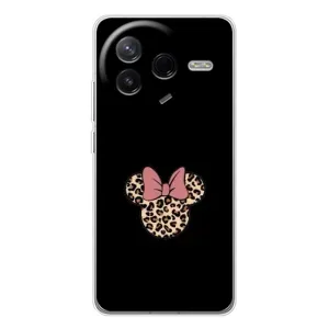 Чехол с леопардовым принтом на Xiaomi POCO F7 Pro (Леопардовая Минни)