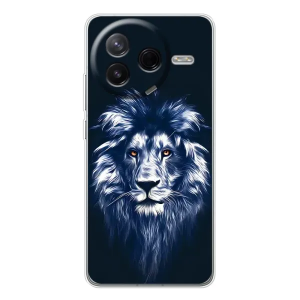 Чехол с рисунком «Лев - синий» для Xiaomi POCO F7 Pro Чехол с рисунком «Лев - синий» для Xiaomi POCO F7 Pro