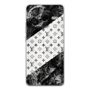 Чохол Стиль Louis Vuitton на Xiaomi POCO F7 Pro (LV на білому)
