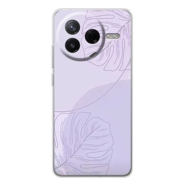Чехол с рисунком «Монстера фиолетовая» для Xiaomi POCO F7 Pro Чехол с рисунком «Монстера фиолетовая» для Xiaomi POCO F7 Pro