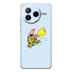 Чехлы с Патриком на Xiaomi POCO F7 Pro (Патрик с подушкой)