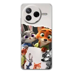 Силиконовый чехол с принтом Зоотрополіс для Xiaomi POCO F7 Pro (Персонажи Зоо)