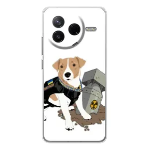 Чехол с принтом Собаки Патрон для Xiaomi POCO F7 Pro (Пёс Патрон с ракетой)