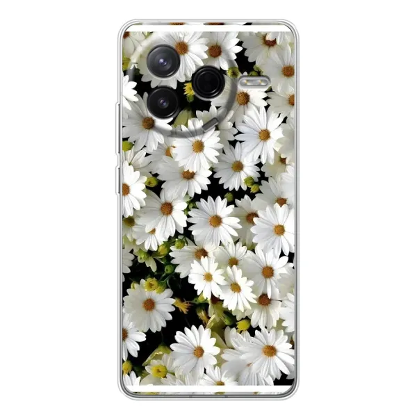 Чехол с рисунком «Рамка в ромашках» для Xiaomi POCO F7 Pro Чехол с рисунком «Рамка в ромашках» для Xiaomi POCO F7 Pro