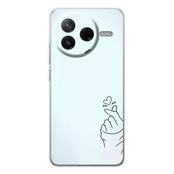 Чехол с рисунком «Сердце на голубом» для Xiaomi POCO F7 Pro Чехол с рисунком «Сердце на голубом» для Xiaomi POCO F7 Pro