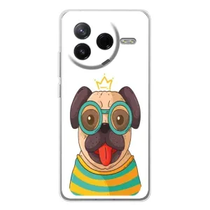 Бампер для Xiaomi POCO F7 Pro с картинкой "Песики" (Собака Король)