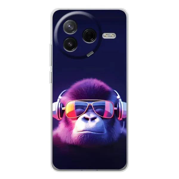 Чехол с рисунком «Стильная обезьяна» для Xiaomi POCO F7 Pro Чехол с рисунком «Стильная обезьяна» для Xiaomi POCO F7 Pro