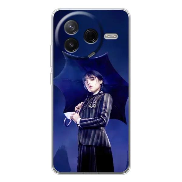 Чехол с рисунком «Уэнсдей с зонтом» для Xiaomi POCO F7 Pro Чехол с рисунком «Уэнсдей с зонтом» для Xiaomi POCO F7 Pro