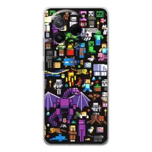 Чохол майнкрафт для Xiaomi POCO F7 Pro (Усі персонажі)