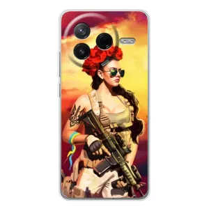 ЗСУ Чехлы (TPU) для Xiaomi POCO F7 Pro (Женщина солдат)