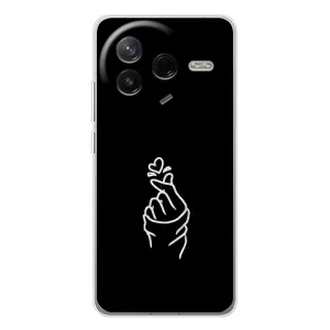 Чехлы (Знак сердечка) на Xiaomi POCO F7 Pro (Знак Сердечка)