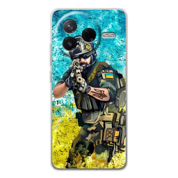 Чехол с рисунком «ЗСУ Воин» для Xiaomi POCO F7 Pro Чехол с рисунком «ЗСУ Воин» для Xiaomi POCO F7 Pro