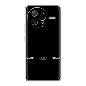 Силиконовый бампер с картинкой машины на Xiaomi POCO F7 Ultra (Силует Audi)