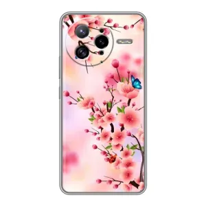 Чехол с принтом САКУРЫ на Xiaomi POCO F7 Ultra (Бабочки на сакуре)