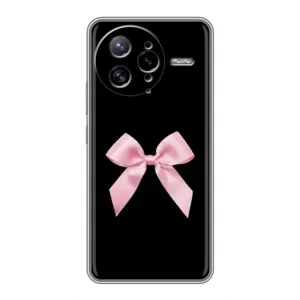 Чехол банты для Xiaomi POCO F7 Ultra (Бант на черном)