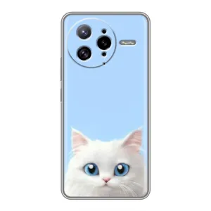 Чехол на тематику: Коты для Xiaomi POCO F7 Ultra (Белый кот)