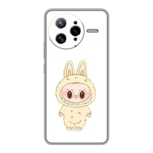 Чехол с принтом Лабубу для Xiaomi POCO F7 Ultra (Бежевый Лабубу)
