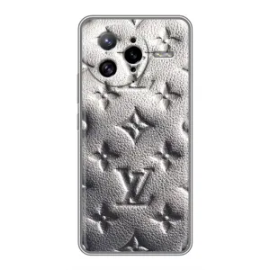 Текстурный Чехол Louis Vuitton для Поко Ф7 Ультра (Бежевый ЛВ)