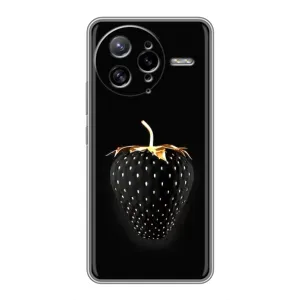 Чехол с изображением вкусной еды для Xiaomi POCO F7 Ultra (Чёрная клубника)