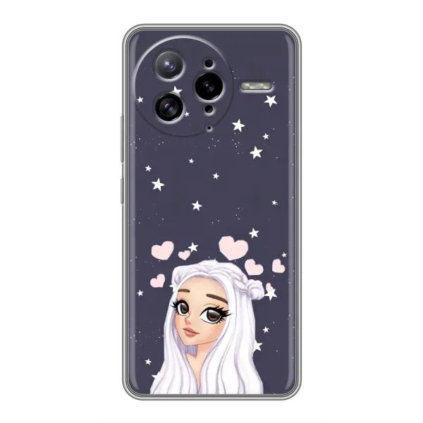 Чехол с рисунком «Девушка и сердечки» для Xiaomi POCO F7 Ultra