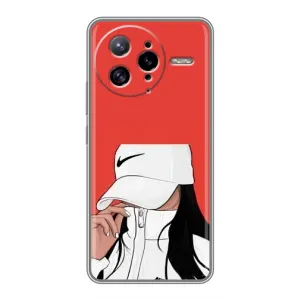 Силиконовый Чехол на Xiaomi POCO F7 Ultra с картинкой Стильных Девушек (Девушка Nike)