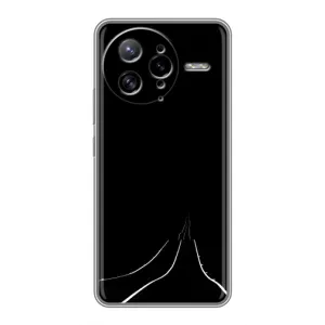Чехол с картинками на черном фоне для Xiaomi POCO F7 Ultra (Дорога)