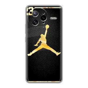 Силиконовый Чехол Nike Air Jordan на Поко Ф7 Ультра (Джордан 23)