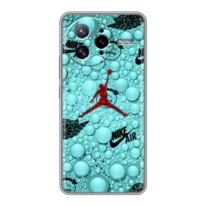 Силиконовый Чехол Nike Air Jordan на Поко Ф7 Ультра (Джордан Найк)