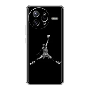 Силиконовый Чехол Nike Air Jordan на Поко Ф7 Ультра (Джордан)