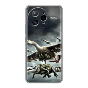 Чехол с мемами тралалело тралала для Xiaomi POCO F7 Ultra (Гусини и крокодило)